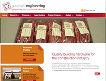 Tablet Screenshot of goodwillengineering.com.au